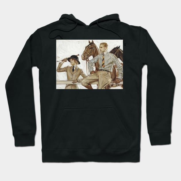 Joseph Christian Leyendecker, Horse Racing Hoodie by immortalpeaches